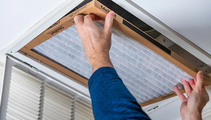 Replacing air filter
