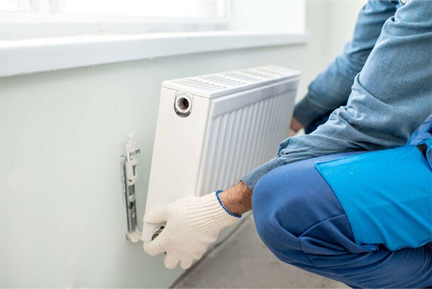 Installing heater 